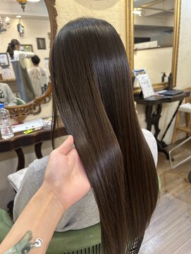 ベレッタ 枚方店(veretta.) 超高濃度水素カラー 担当:ばば/ストレートロング/韓国ヘア/艶髪