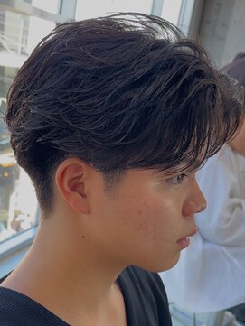 フィフスパーク(fifth PARK) 渋谷フェザーパーマニュアンスパーマセンターパート緩め20代