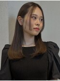 姫カットミディアムヘア