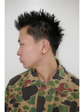 メリケンバーバーショップ トーキョー(MERICAN BARBERSHOP TYO) メンズカットアップバングスパイキーショート(ヌマタユウト)54