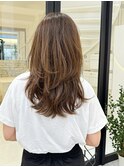 「evri」ロングレイヤー　レイヤーカット　毛先カール