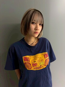 エニフォーイーストハム(Eni for eastham) アンブレラカラー/アッシュベージュ/ショートレイヤー