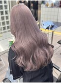 渋谷ミルクティーベージュハイトーンカラーヘーゼルベージュ30代