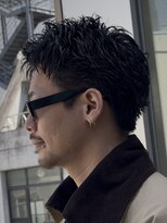 フィフス 天神大名(fifth) 福岡大名メンズパーマスパイキーショートスパイキーパーマ30代