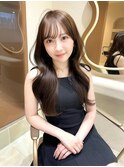 愛されヘアレイヤーカットブラウンブリーチ無し