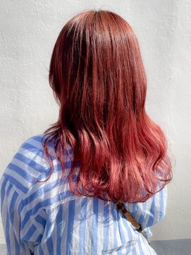 リコ 池袋東口店(Liko) 【Liko 池袋東口店】レッドブラウン ハイトーン ブリーチ 透明感