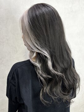 ルノン(LUNON) ハイライトカラーくびれヘアアプリコットオレンジ