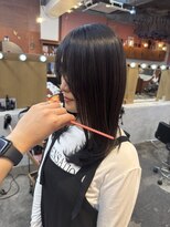 チャプター 問屋町(chapter)&nbsp;ブリーチなしオリーブグレージュ顔周りレイヤーカット韓国ヘア