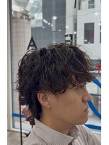 オーシャントーキョー 大阪(OCEAN TOKYO)&nbsp;シャドウパーマ波巻きパーマツーブロックマッシュショート