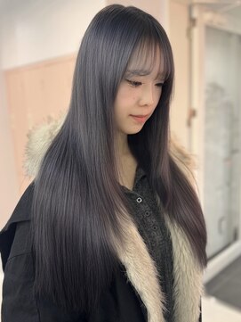 アール 横浜(R) 【MOMO】ブリーチ2回！ラベンダーグレージュ/ハイトーン