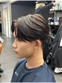 刈り上げ×センターパート