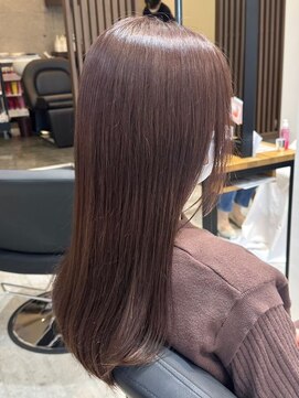 アトリエコア(Atelier Coa) 太白区ブリーチなしダブルカラー顔周りレイヤーカット髪質改善