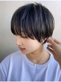 前髪あり耳掛け丸みボブコンパクトショート20代30代40代50代
