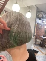 ムーン(moon)&nbsp;#ハッシュカット#フルバング#似合わせカット#レッドブラウン