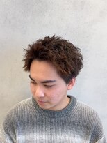 ルースト 南堀江店(ROOST)&nbsp;刈り上げセンターパート/波巻きツイストスパイラル/南堀江