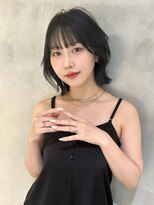 レーヴバイロンド 仙台(Reve by Lond)&nbsp;髪質改善レイヤーカット縮毛矯正ボブブルーブラック顔まわり仙台