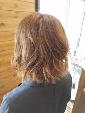 ヘアースペースシャルム (HAIR SPACE Charme) 柔らかベージュ らふな♪きりっぱなし ショートボブ