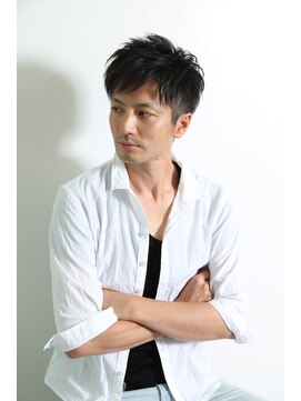 メリケンバーバーショップ コウベ(MERICAN BARBERSHOP KOBE) テクノクラウドマッシュサイドパートショートビジネスビジカジm