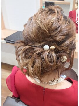 グランルッソ 岡山駅前(GRAN LUSSO) ボブアレンジ☆ゆる可愛いローアップ