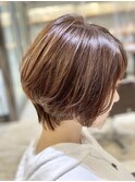 大人可愛い/モテ髪カタログ/小顔/ウルフカット/ハンサムショート