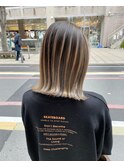 "ボブとバレイヤージュ"