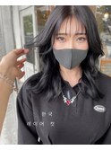 暗くても透明感/韓国風レイヤーカット担当:前田オリジナルヘア