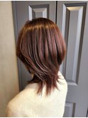 [gecko. Miwako]低明度つやカラーウルフボブ