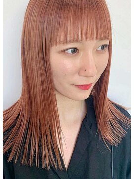 ディーン 岡崎店(DEAN) コーラルピンクダブルカラーインナーカラーケアブリーチ