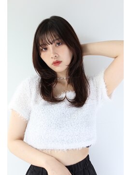 ガリカ 横浜(Gallica) 【mirei】セミロングウルフレイヤー/顔周りレイヤー