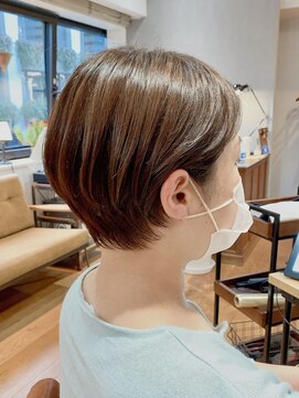 ノル(Knoll) 透明感ボブ/ココアベージュ/タッセルカラー/ミニボブ[日比谷