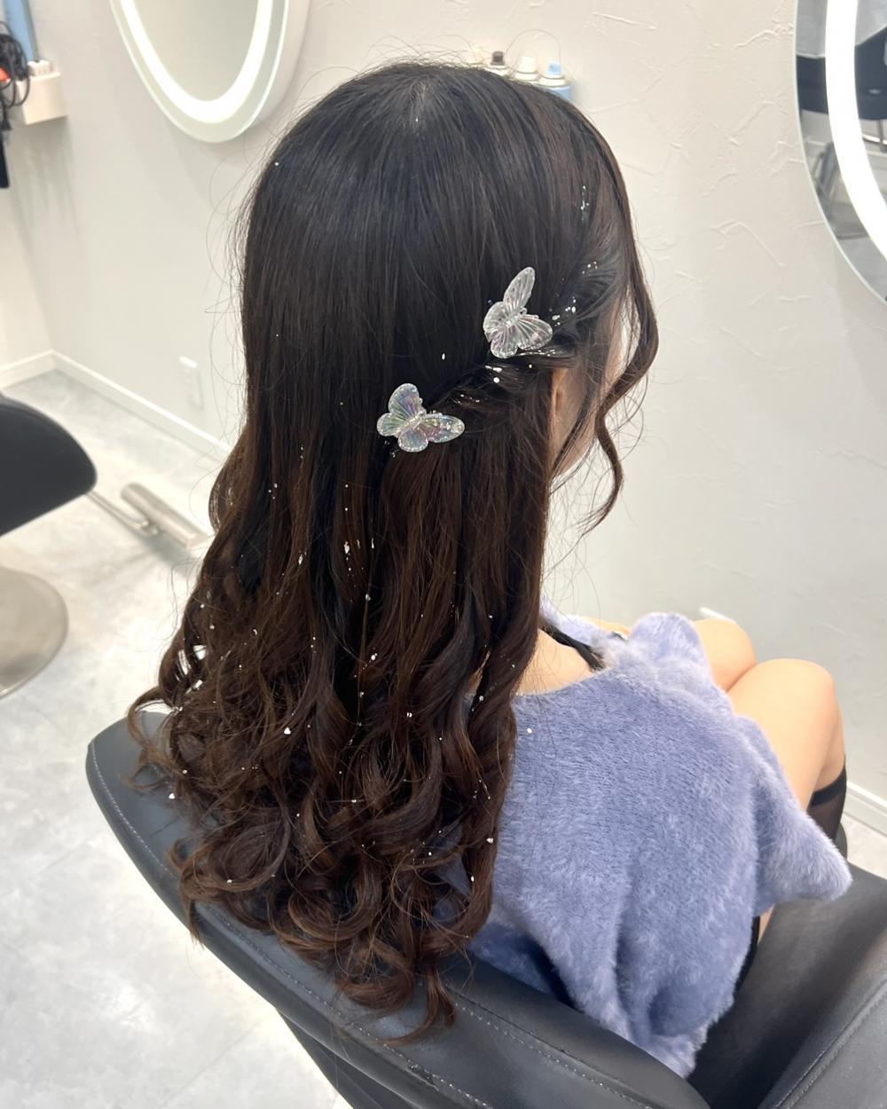ねじりハーフツイン/心斎橋ヘアセット：L195524269｜クランルシェ(clan