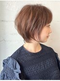 透ける襟足でインスタみたいなショート