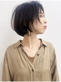 【morio池袋】大人可愛い黒髪前下がりショート♪