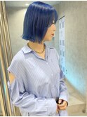 《shii..》#ブルーカラー#ハイトーンカラー