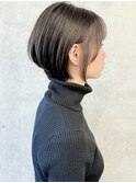 大人可愛いナチュラルショートボブくびレイヤー