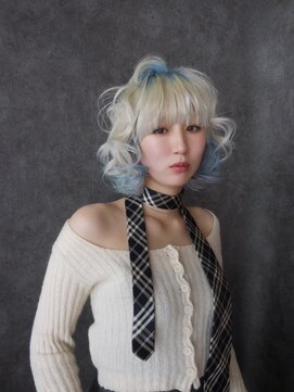 クペウ ローウェン(cope'u ROWEN) h_ グレーベージュ/ハイトーン/ブリーチ/渋谷