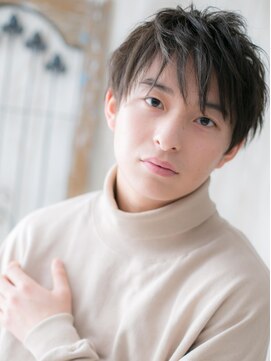 モッズヘア メン 南越谷南口店(mod's hair men) アースカラー斜めバング束感メンズショートY南越谷!