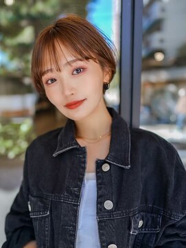 ギークス(GEEKS) 【GEEKS渋谷】くびれショートボブ/春カラー/艶ブラウン/20代30代