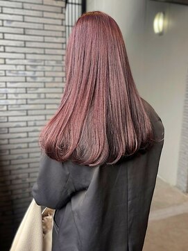 ロティー(loty) ロング　髪質改善　ピンクラベンダー　暖色カラー　10代20代30代