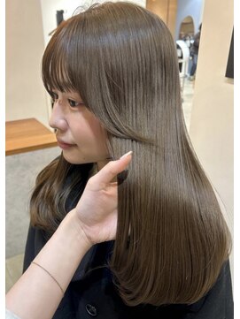 オルセン ディービーエー バルーンヘアー(OLSEN D.B.A BALLOON HAIR) ブリーチなし/オリーブベージュ/透明感カラー