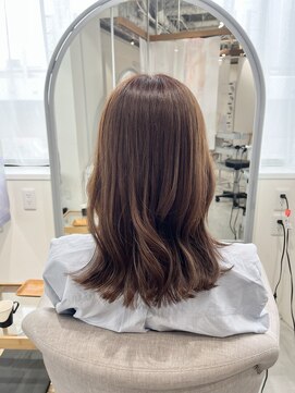 インスヘアー 梅田(INCE HAIR) ベージュカラー×セミロング
