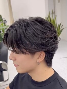 メンズカット リア(Men’s cut riah)の写真/再現性を意識し、簡単にスタイリングが出来るヘアを、お手頃価格で【学割U24/メンズカット/メンズパーマ】