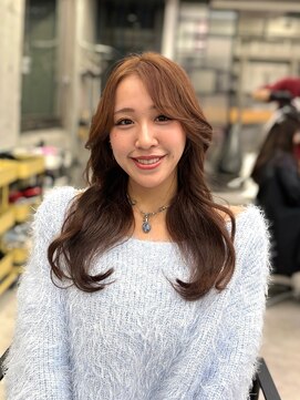 ディジョン(Dijon) 韓国顔まわりレイヤーカットグレージュオリーブベージュブラウン