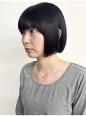 【morio松戸 石山】大人可愛い黒髪ナチュラルミニボブコンパクト