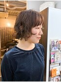 ミニボブパーマ  ボブパーマ チェコブラウンカラー