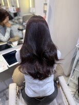 ラメール(MAISON LA MER)&nbsp;【MANAMI】ワインレッドブリーチなしダブルカラーココアブラウン