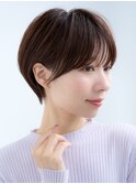 前髪あり大人耳掛けショート30代40代【AIN.表参道】川原大地