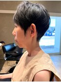 首元すっきり/美シルエットで魅せるマッシュショート/大人髪型