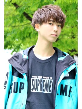 ネイビー(NAVY) ネープレスソフトツーブロックくせ毛風パーマイメチェン☆