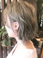 ウノプリール 茶屋町店(unopulir)&nbsp;【unopulir永尾】耳かけ可愛いパーマ風大人ボブ☆